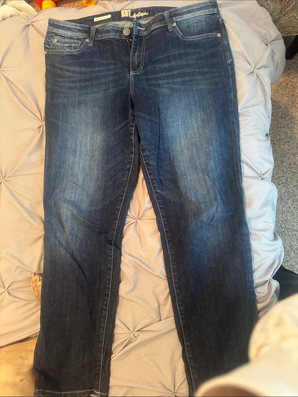 Kut from the Kloth Women's Dark Blue Boyfriend Jeans